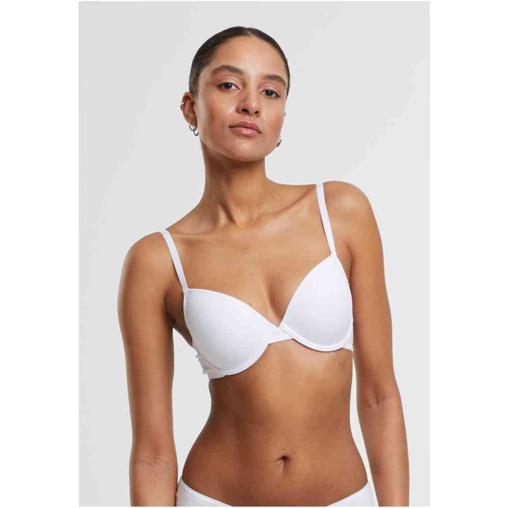 Urban Classics - Basic cotton 2pack BH - Wit/Wit